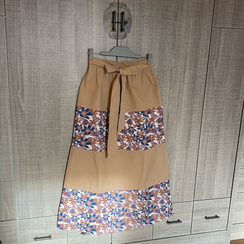 Anthropologie Sachin & Babi Jacquard Tiered‎ Maxi Skirt
